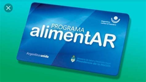 tarjeta alimentar para suaf